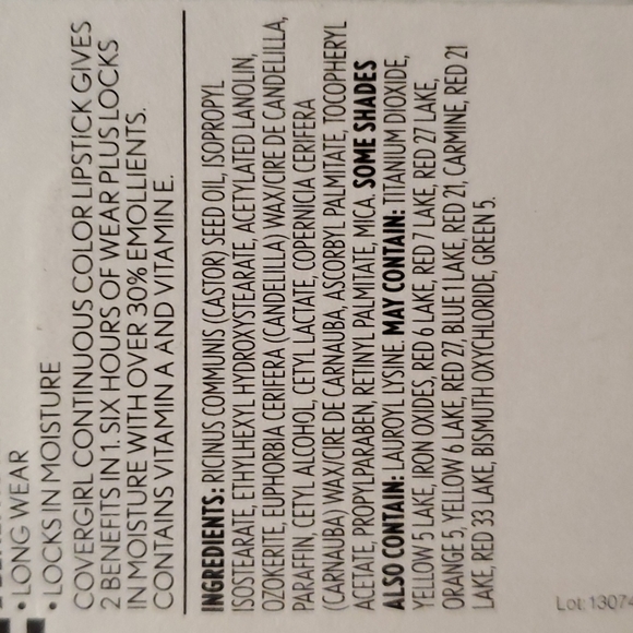 COVERGIRL Continuous Color 6-Hour Lipstick - Smokey Rose Shimmer - Sealed - 035 - Picture 5 of 6